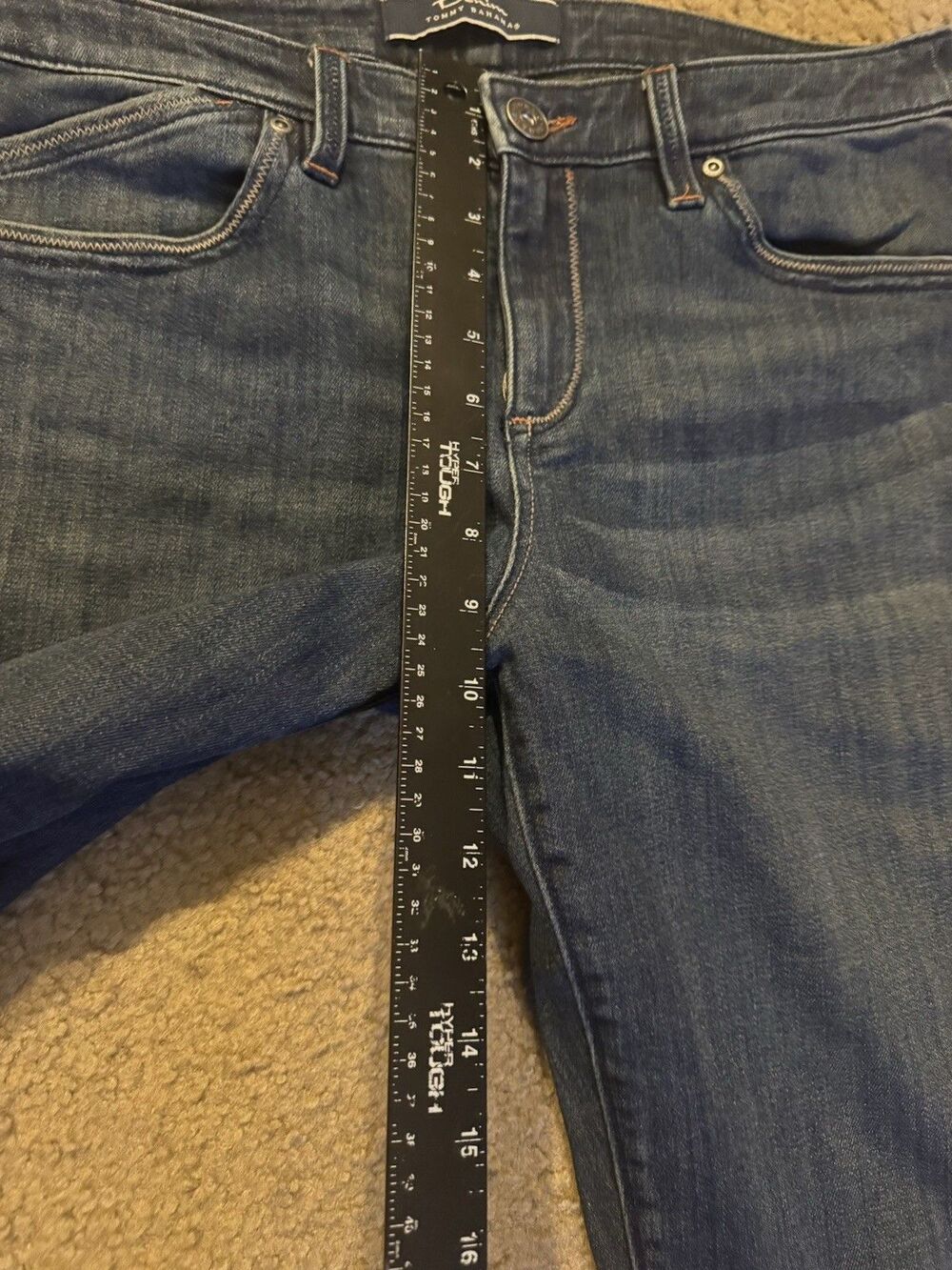Tommy Bahama Womens Size 12 Blue Denim Mid Rise Jeans - Picture 11 of 16